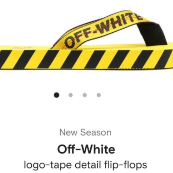 Off white logo flip flops - Picture 4 of 13